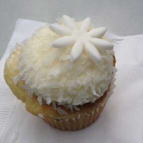 Gluten-free vanilla cupcake from Kara's Cupcakes